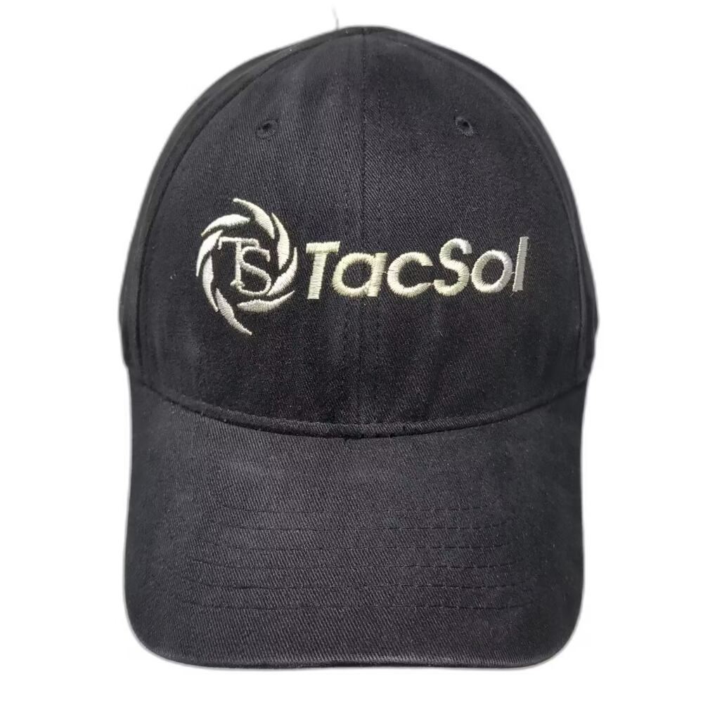 Shasta Wear TacSol Tactical Solutions Black Baseball Cap One Size Adjustable Hat